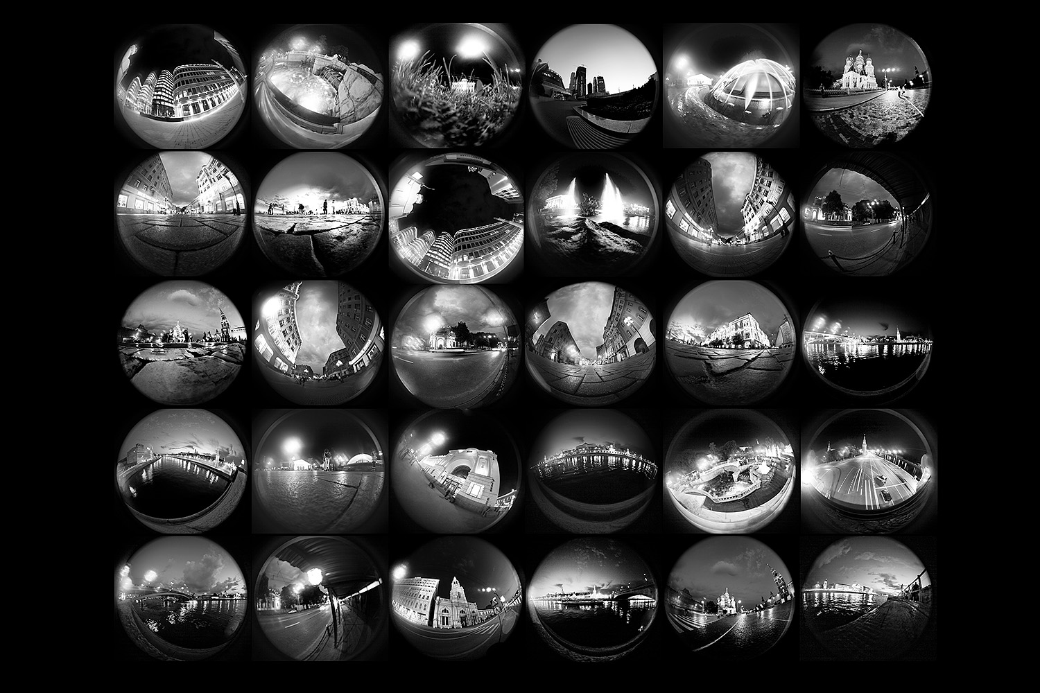 city_architecture_art_photography_exhibition_black_white_night